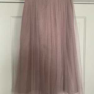 Jenny Yoo Dusty Rose Tulle Skirt